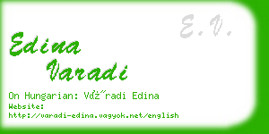 edina varadi business card